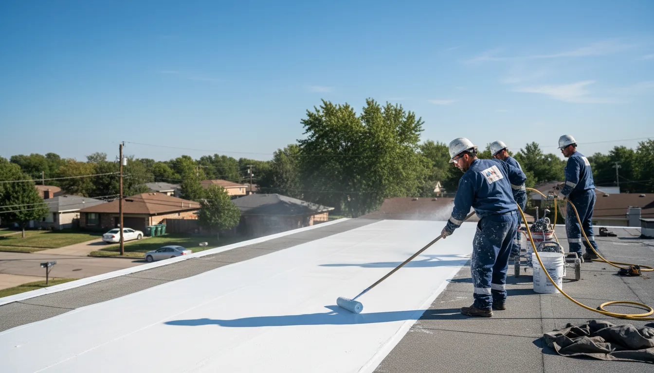 Commercial roof coating in Opolis, KS near me